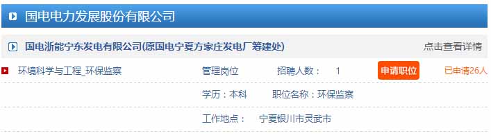 中国国电集团公司2016校园招聘信息